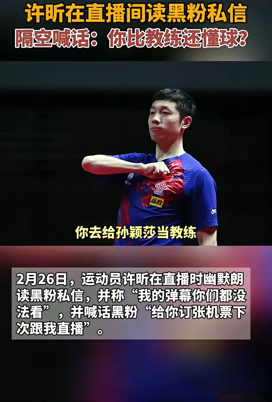 中国队绝杀德国队，许昕高光表现